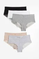 H&M MAMA 5-pack Lace-trimmed Cotton Hipster Briefs