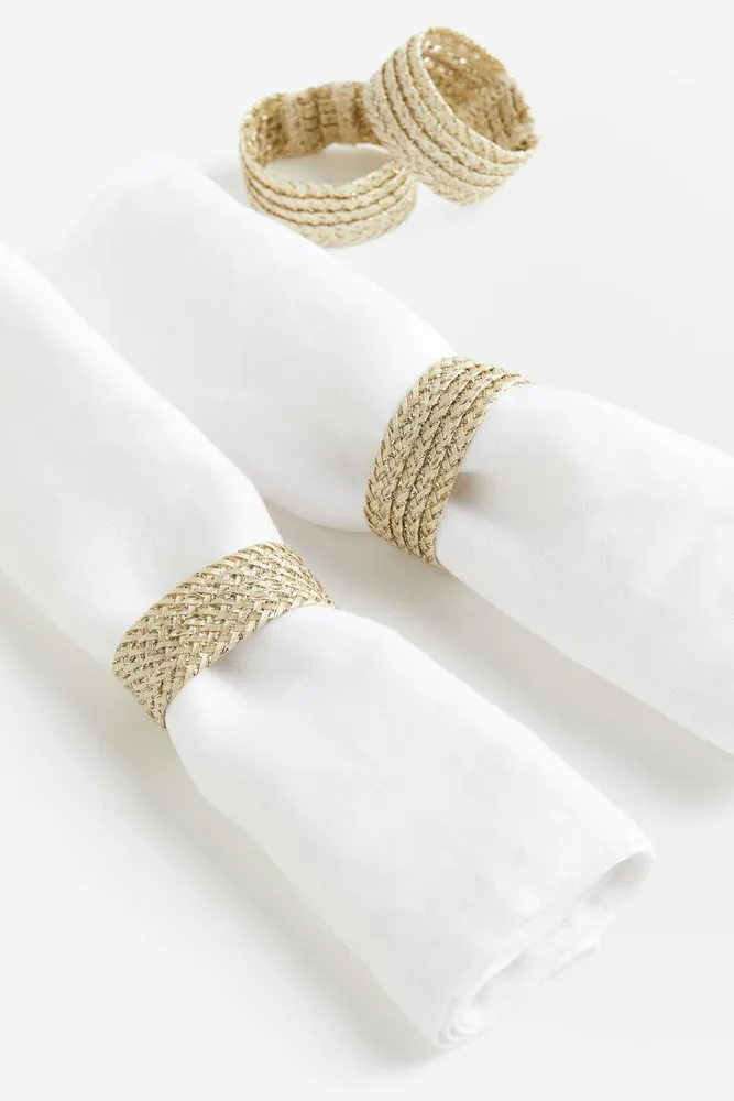 4-pack Glittery Napkin Rings