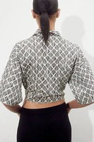 Blouse with Tie Detail