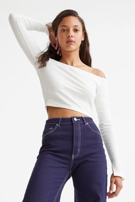 Fitted Off-the-shoulder Top