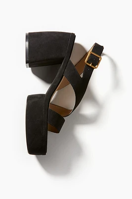 Block-heeled Platform Sandals
