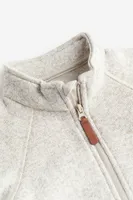 Fleece-lined Knit Jumpsuit