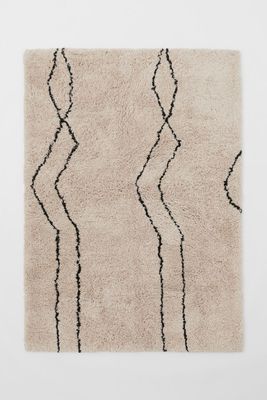 Tapis shaggy à motif
