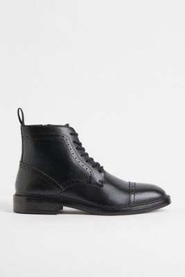 Boots à motif richelieu