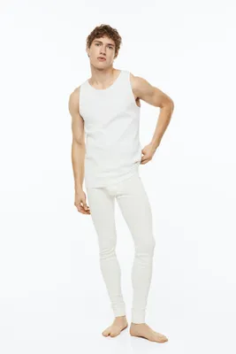 Ribbed Cotton Long Johns