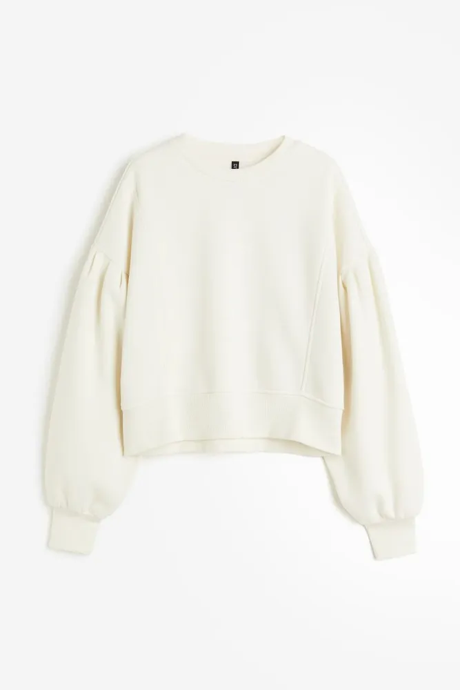 Puff-sleeved Sweatshirt