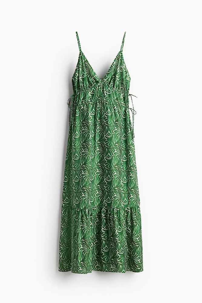 Drawstring-detail Maxi Dress