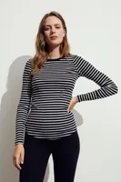 MAMA Ribbed Jersey Top