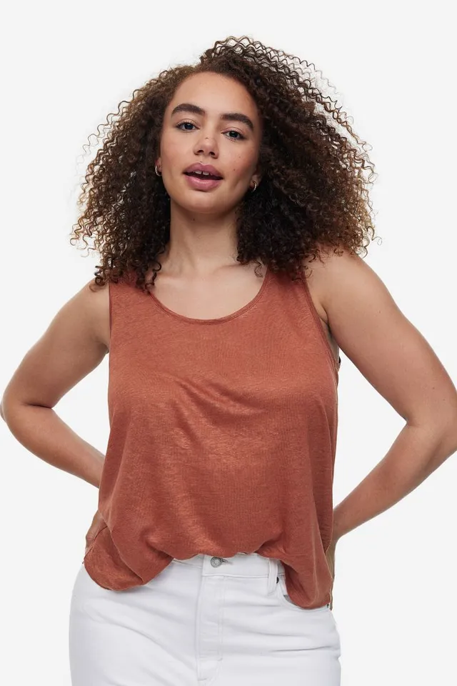 H&M Linen-blend Tank Top