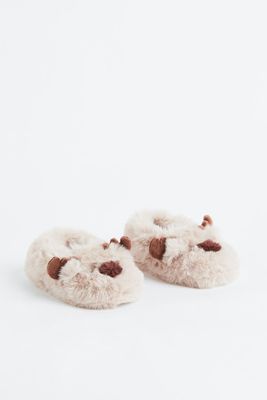 Soft Faux Shearling Slippers