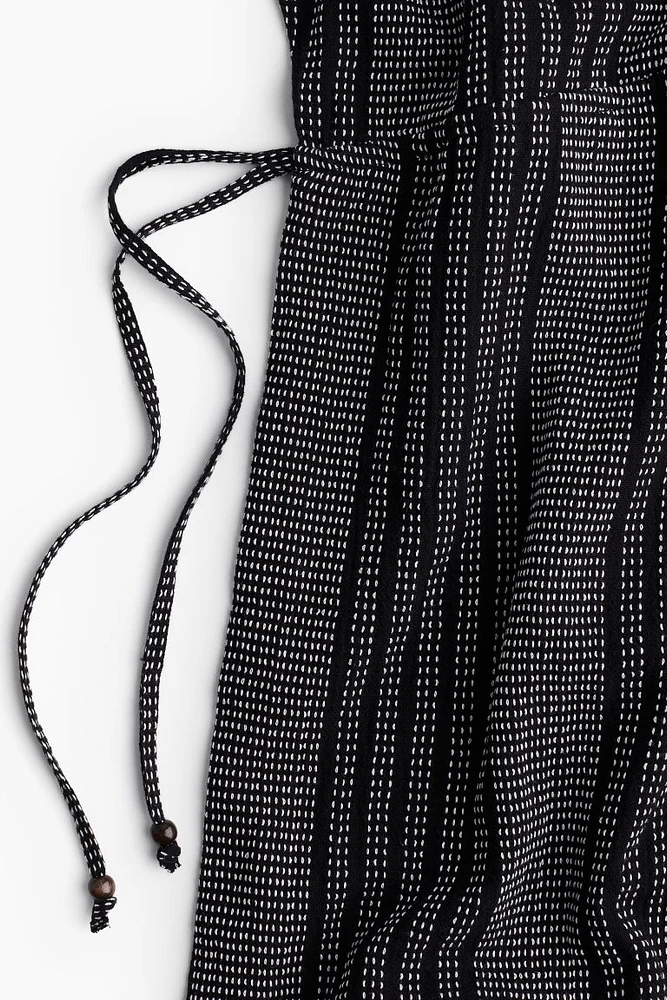 Drawstring-detail Kaftan Dress