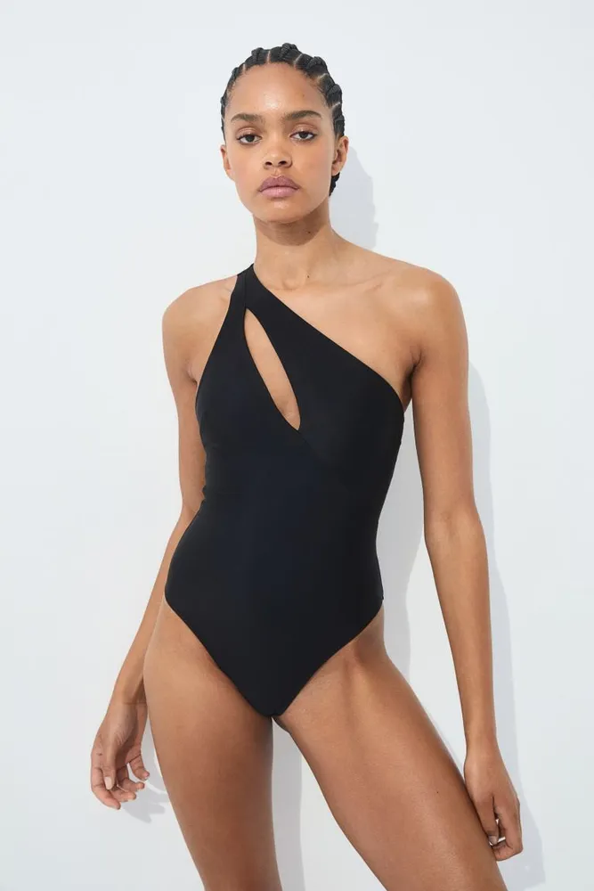 H&M High-leg One-shoulder Swimsuit