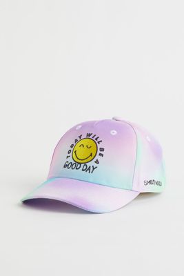 Embroidered-motif Cap