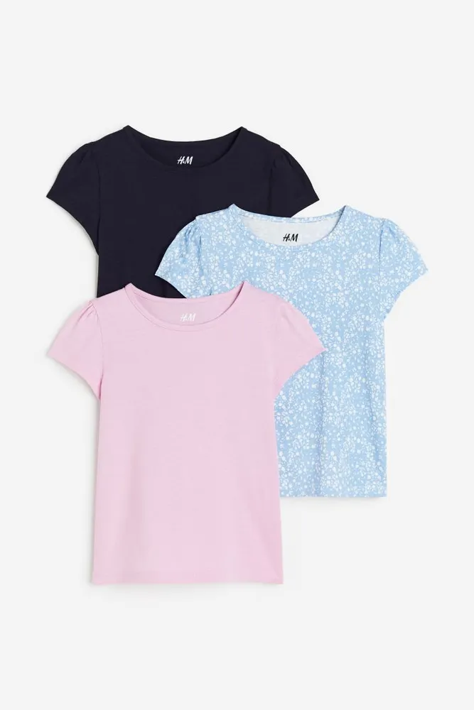 3-pack Puff-sleeved Tops