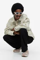 Veste carrée en twill