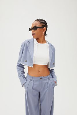 Double-breasted Crop Jacket