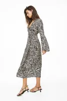 Robe portefeuille en crêpe