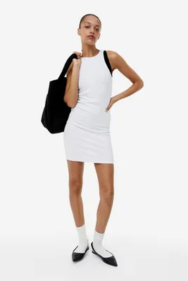 Ribbed Jersey Dress