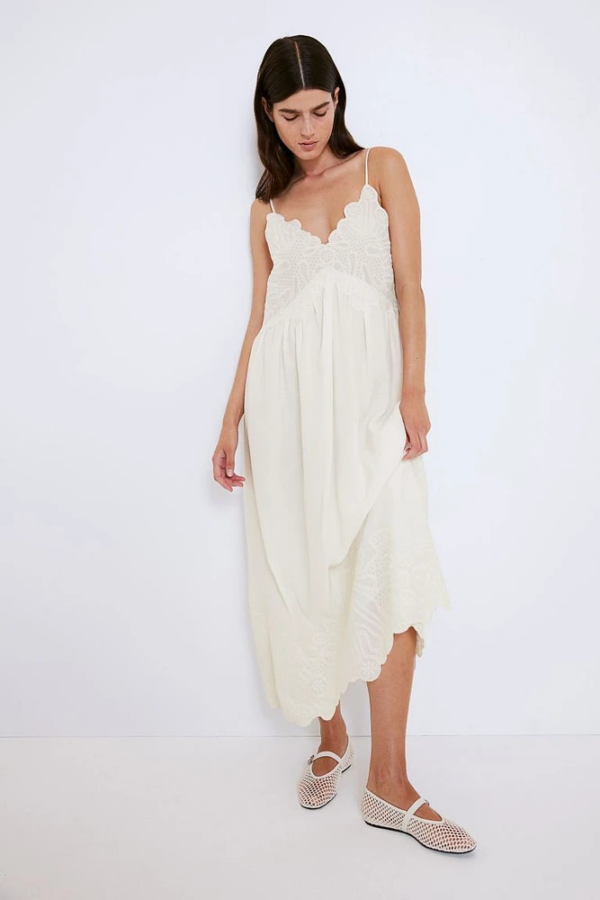 Embroidered Camisole Dress