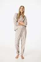 Patterned Jersey Pajamas