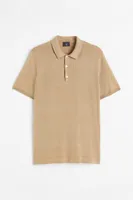 Slim Fit Fine-knit Polo Shirt