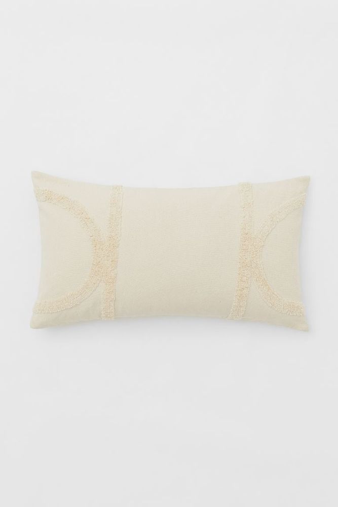 Tufted Cotton Cushion Cover