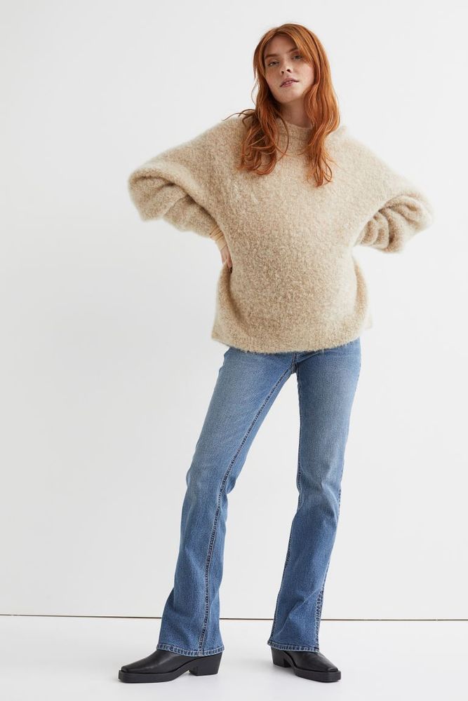 H\u0026M MAMA Skinny High Split Jeans | Les 