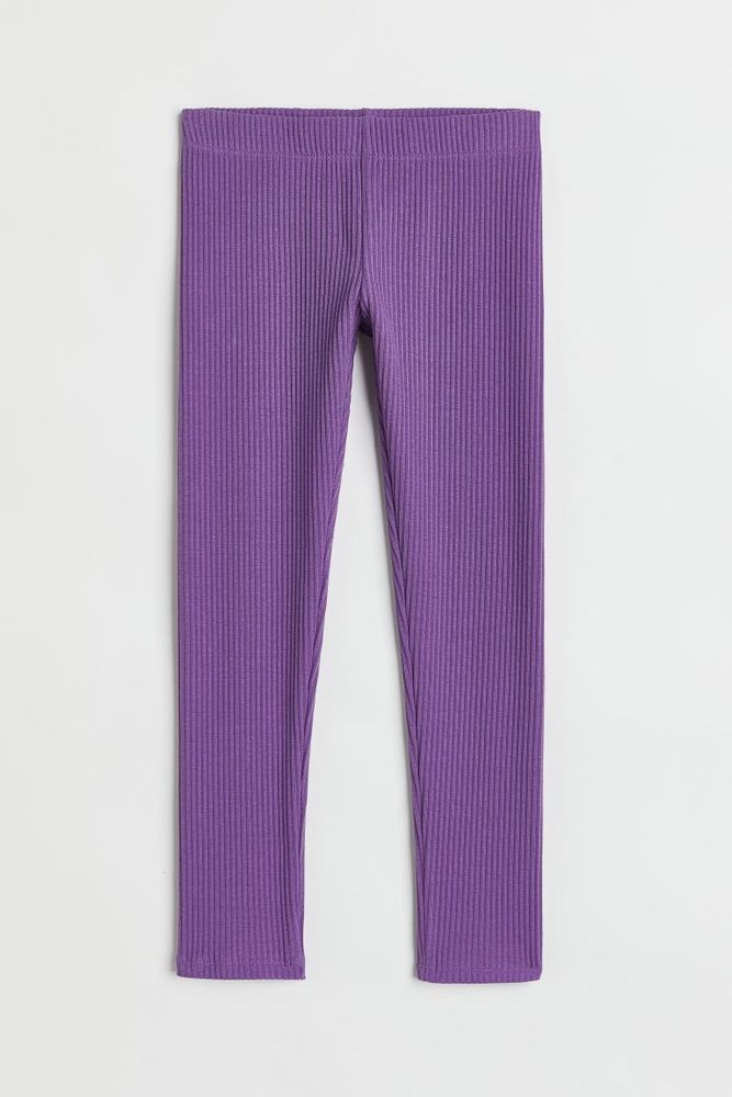 Ribbed Cotton Leggings