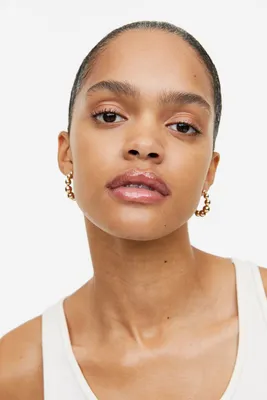 Beaded Hoop Earrings