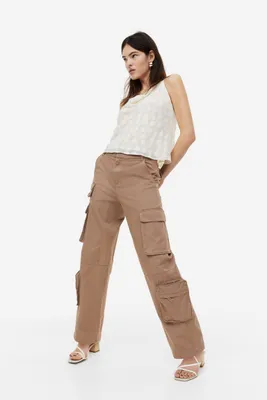 Pantalon cargo droit