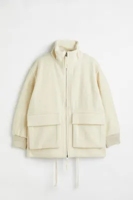 Boxy Wool-blend Jacket