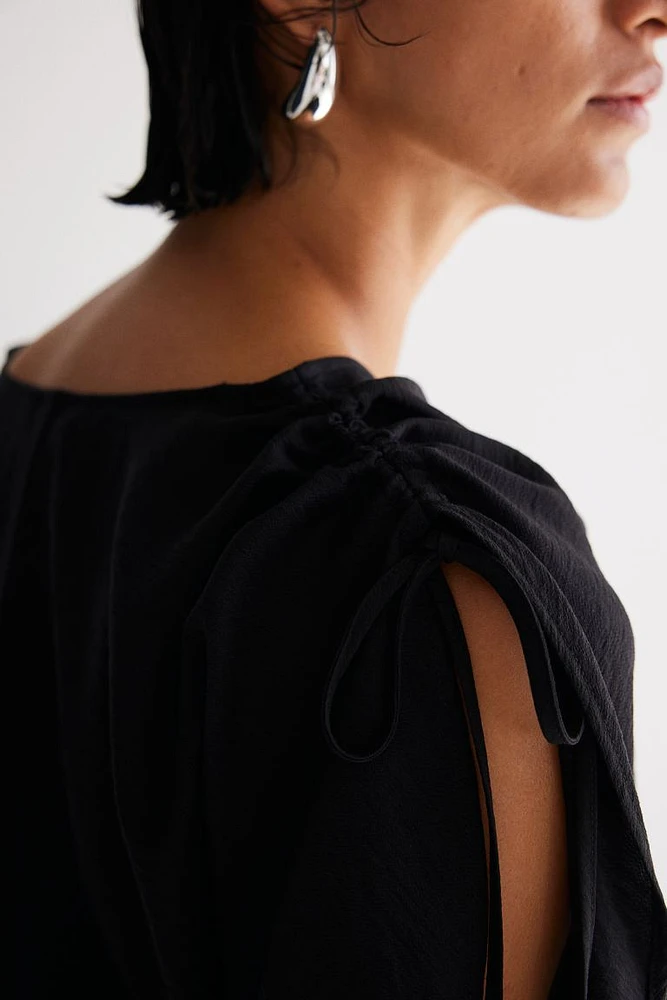 Drawstring-detail Blouse