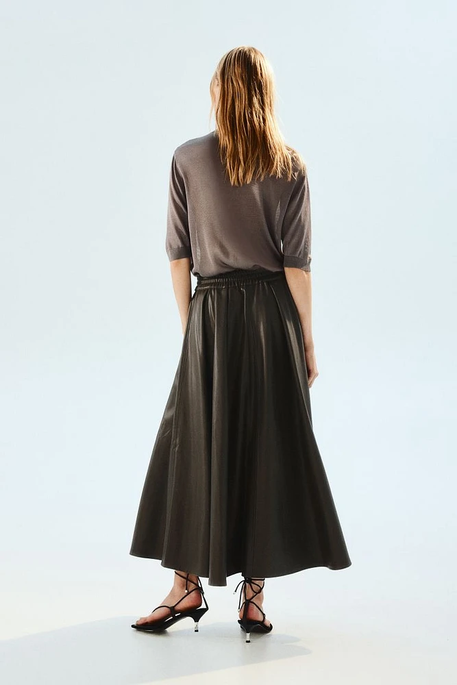 Coated A-line Skirt