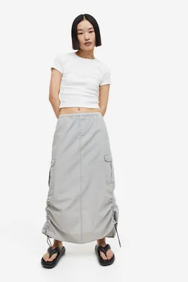 Cotton parachute skirt