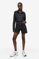 High Waist Bermuda Shorts