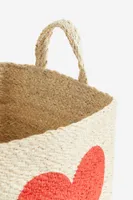 Heart-motif Storage Basket