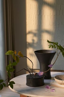 Tall Stoneware Vase