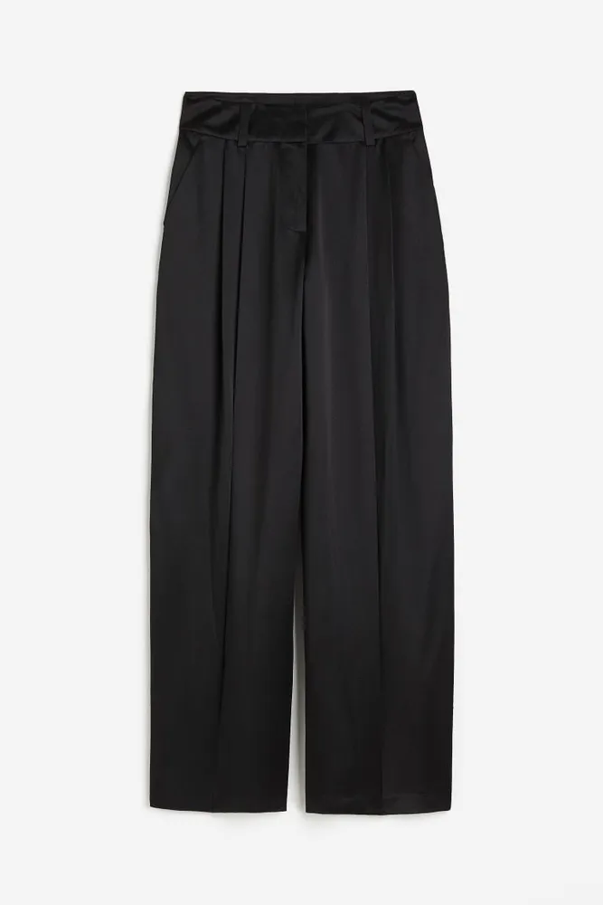 Silk-blend Satin Pants