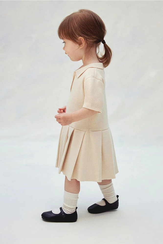 Fine-knit Cotton Dress