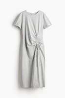 Drawstring-detail T-shirt Dress