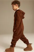 Hooded Teddy Fleece Jumpsuit