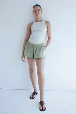 MAMA Before & After Cotton Muslin Shorts