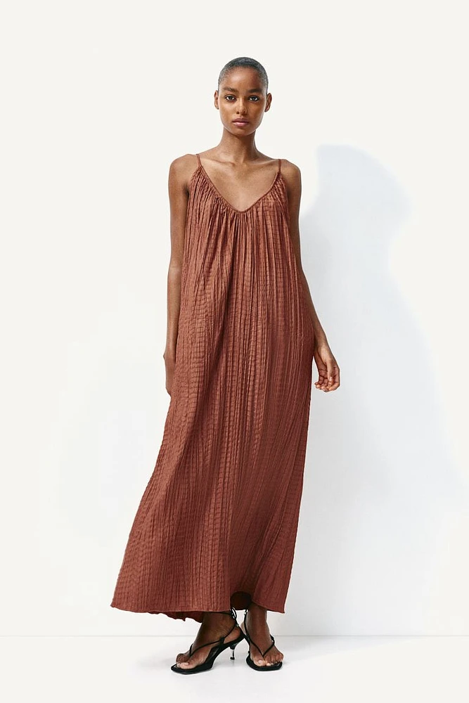 Pleated Camisole Dress