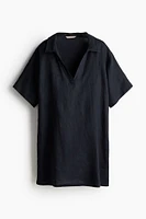 Linen Tunic with Collar