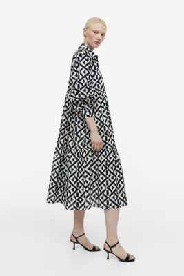 Robe chemise en popeline