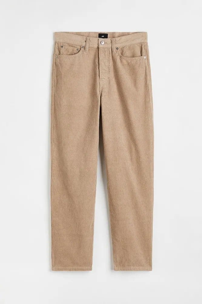 H&M Loose Fit Corduroy Pants
