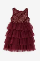 Sequined Tulle Dress