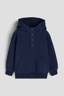 Button-top Hoodie