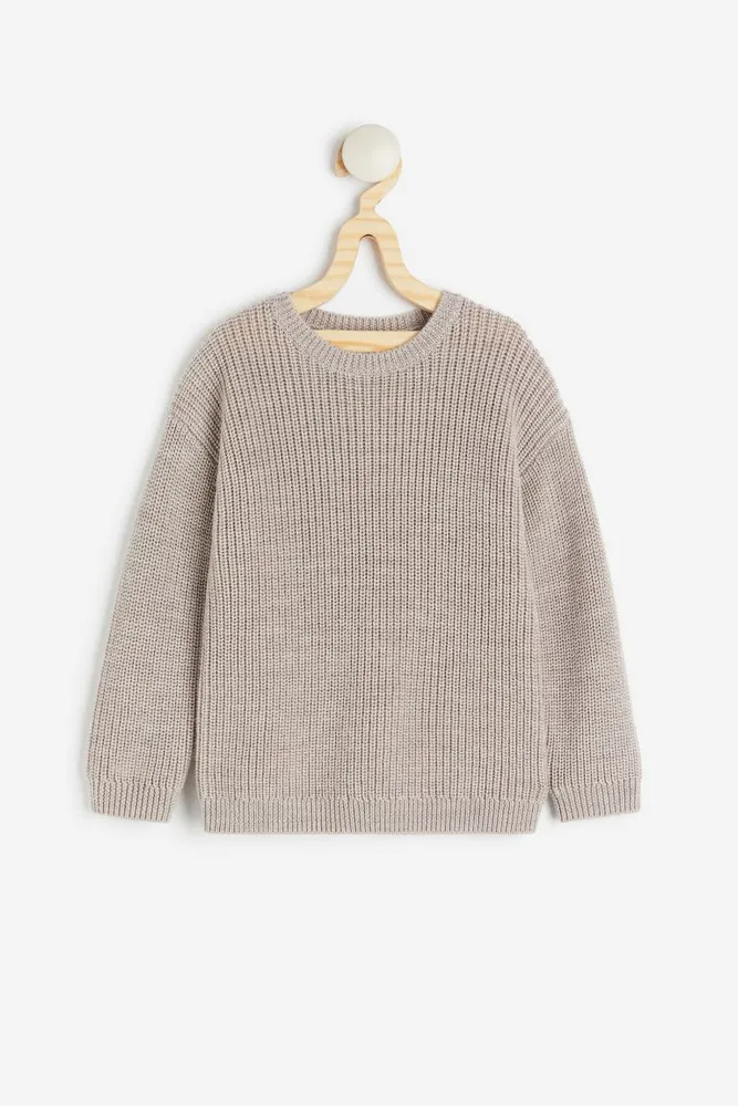 Merino Wool Rib-knit Sweater