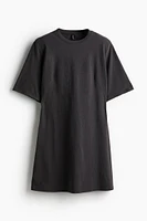 Shoulder-pad T-shirt Dress